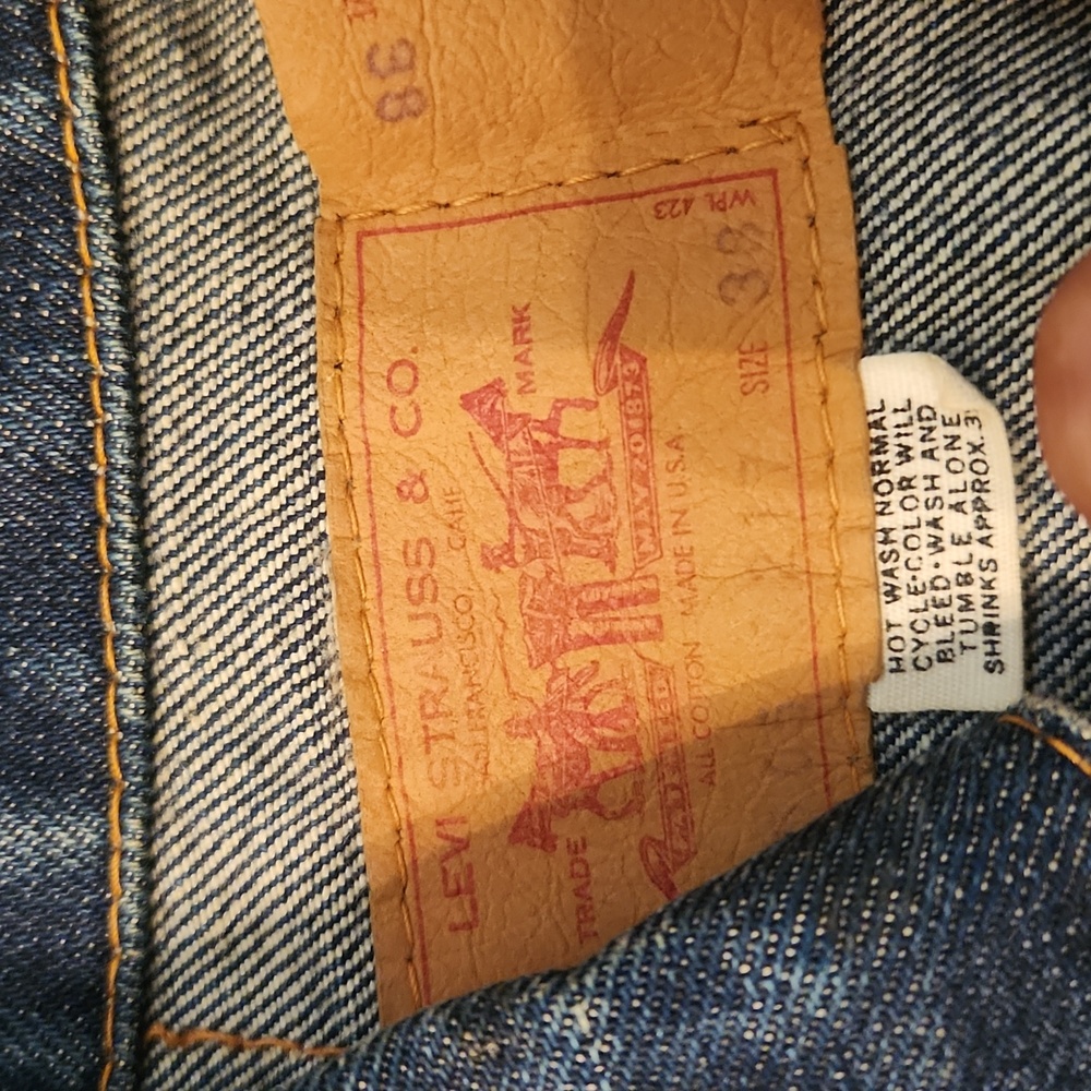 Levi's Big E Vintage Trucker Dark Blue Denim Jacket 1960s - Picture 2 of 14